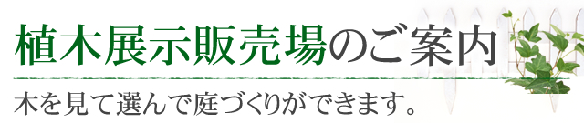 植木展示販売場のご案内